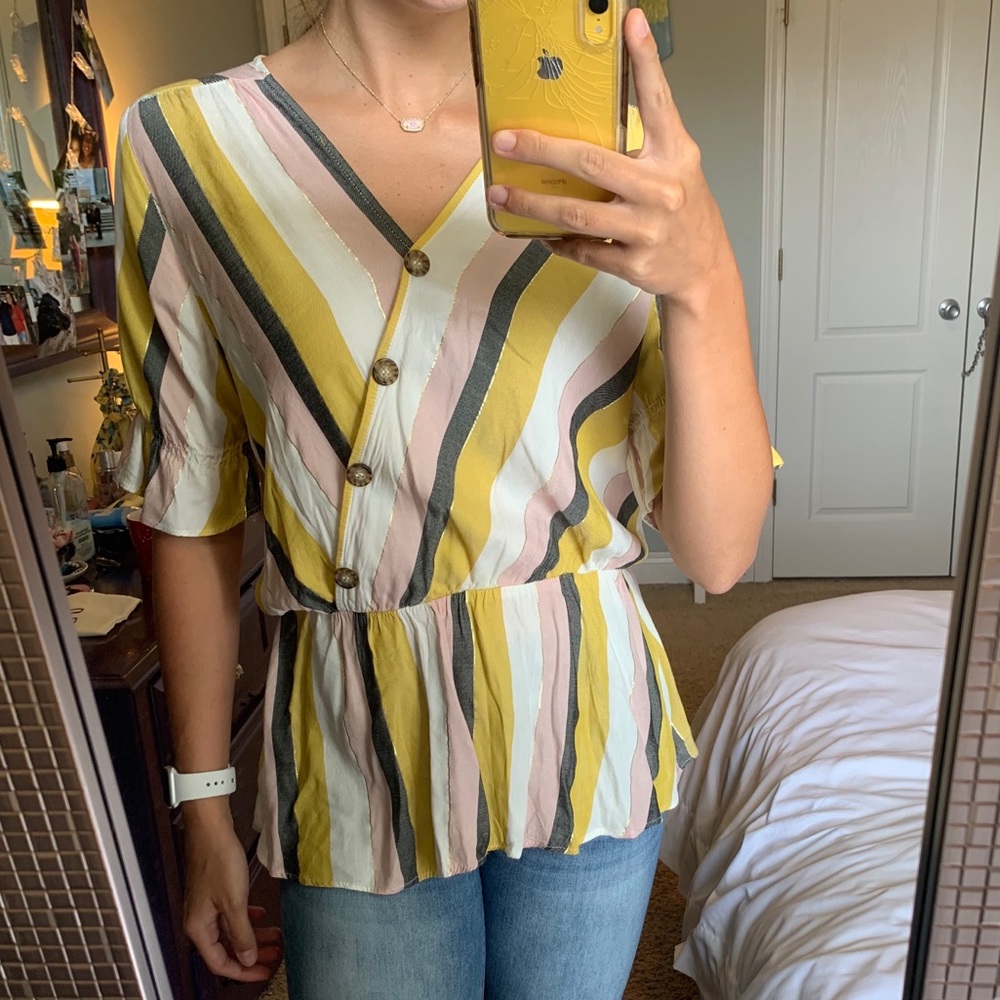 Colorful striped top